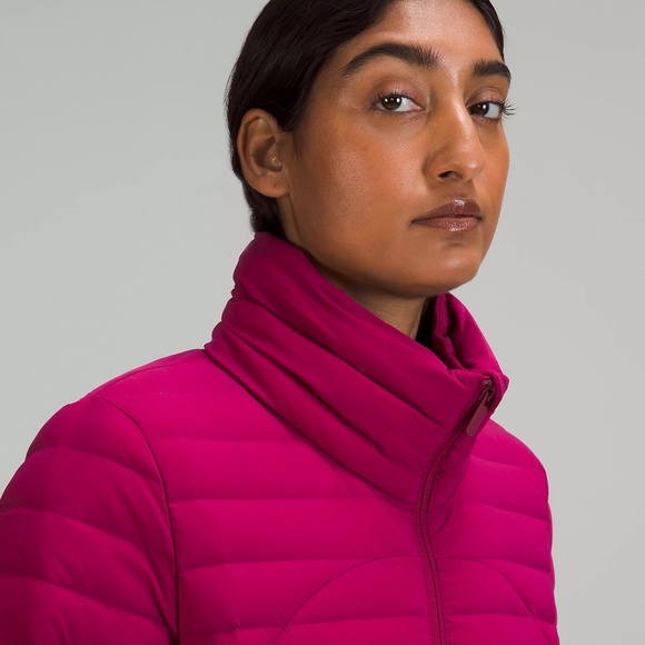 NWT lululemon athletica Pack It Down Jacket Women's Size 4 in Pomegranate (Pink) - Picture 8 of 16